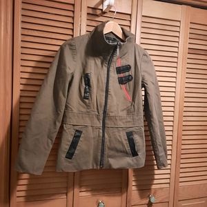 Schwiing Dark Green Military Jacket